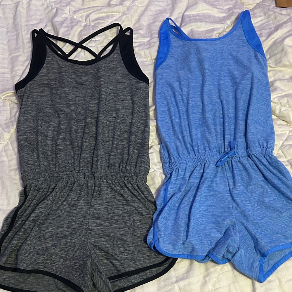 Athletic Works Kids Romper Set - Black and Blue